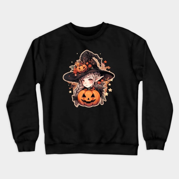 Adorable Autumn Fairy Crewneck Sweatshirt by DarkSideRunners